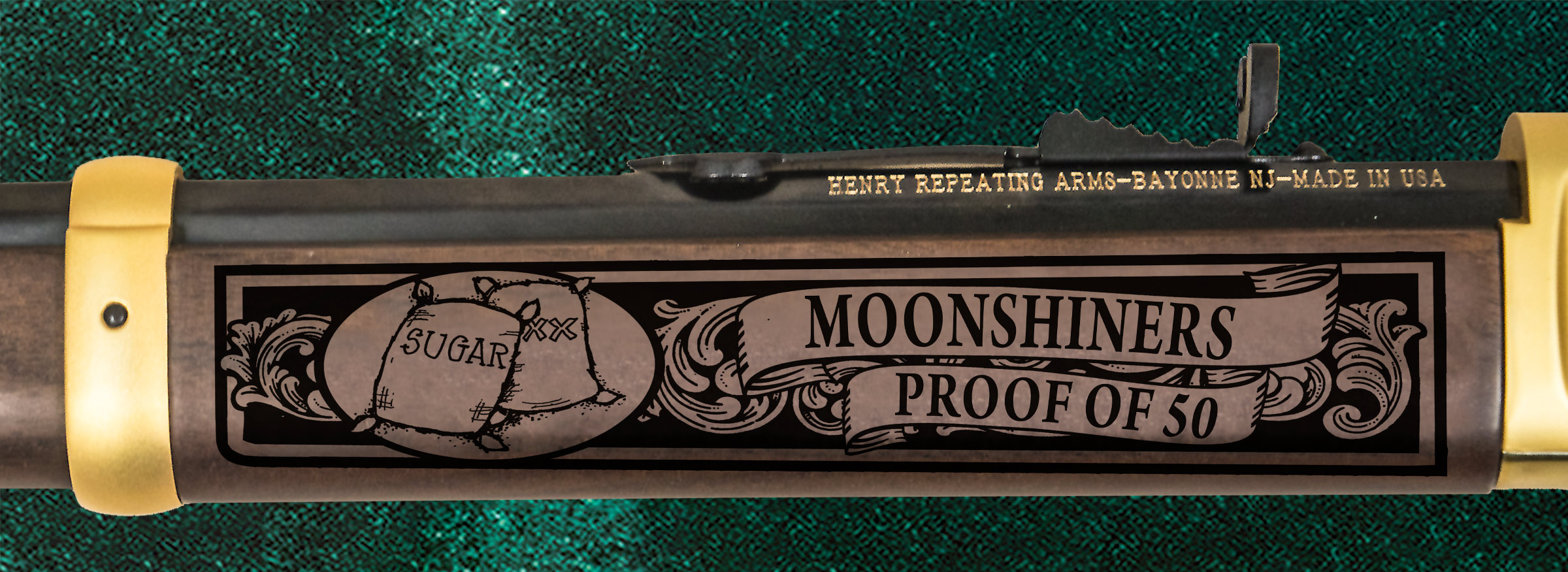 The Moonshiners Henry .22lr (Brass Finish) - Image 2
