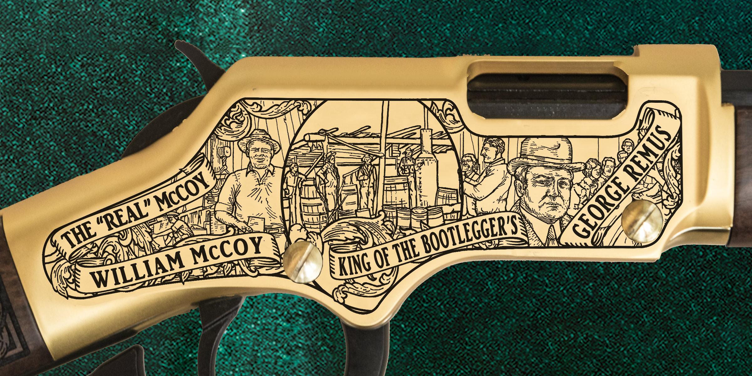 The Moonshiners Henry .22lr (Brass Finish) - Image 7