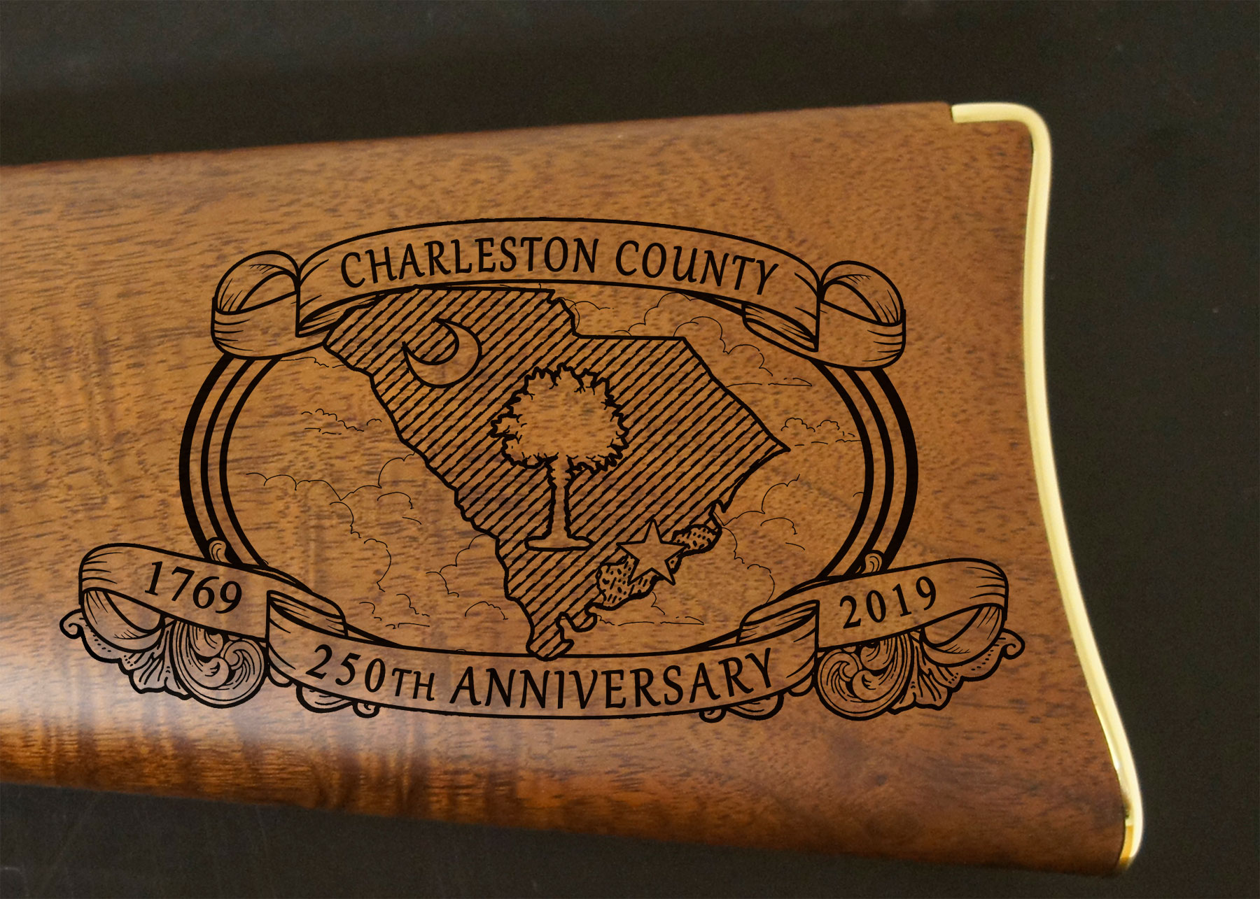 The Charleston County South Carolina 250th Anniversary Rifle