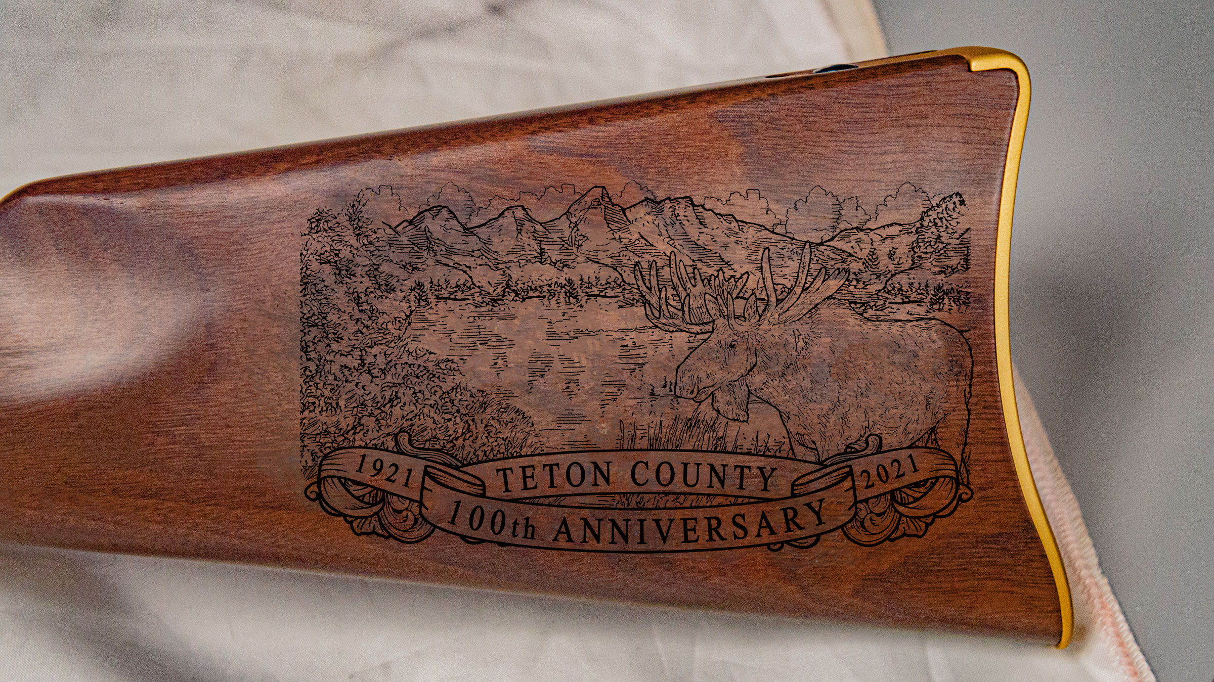 The Teton County 100th Anniversary Rifle - Image 2