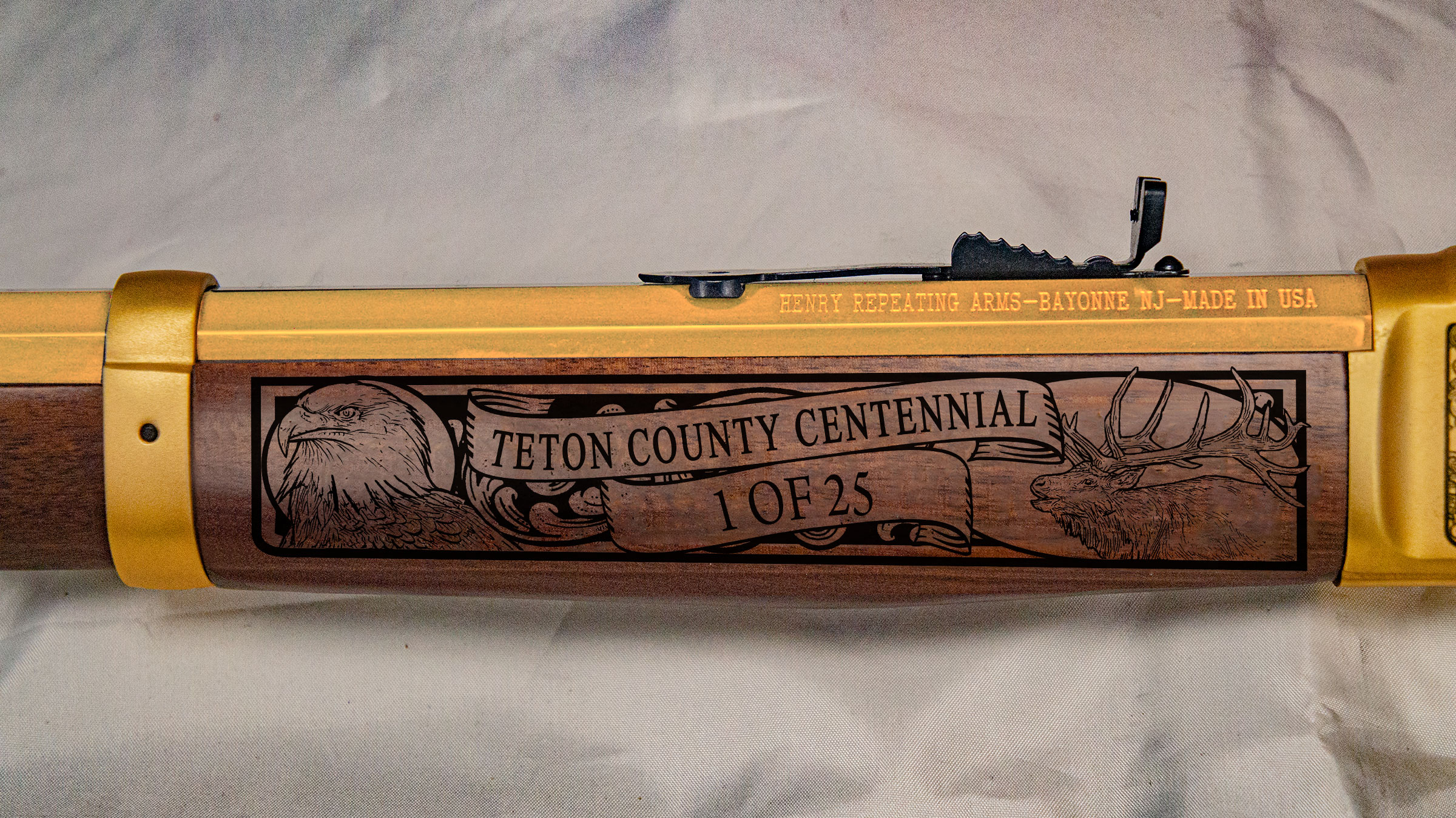 The Teton County 100th Anniversary Rifle